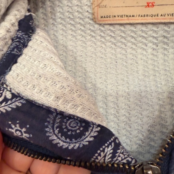 Free People We The Free By Your Side Lined Zip Up Hoodie - Picture 9 of 10